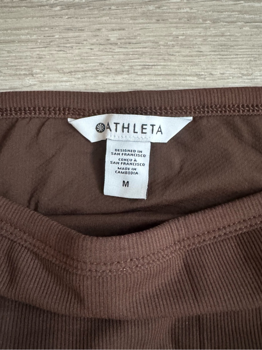 NWT Athleta Brown Signature Rib Apron Dress - Picture 3 of 6